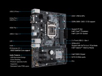 ASUS PRIME B360M-D INTEL B360 LGA1151P8 DDR4 2666 HDMI VGA M2 USB3.1 COM PCI MATX - 1